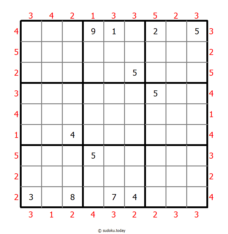 Skyscrapers Sudoku