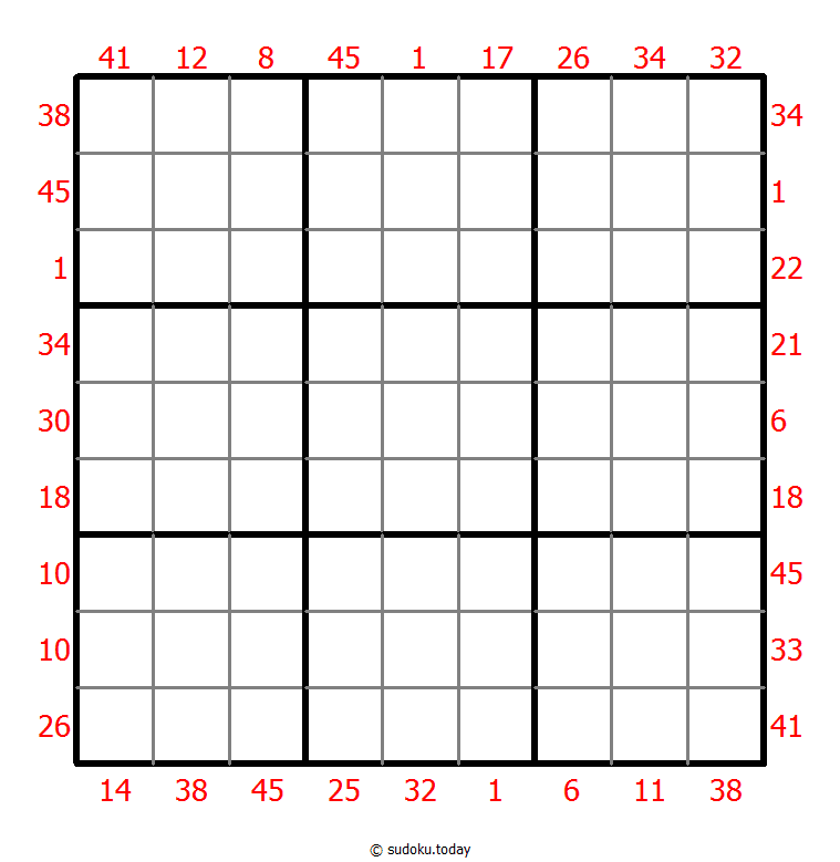 X Sums Sudoku