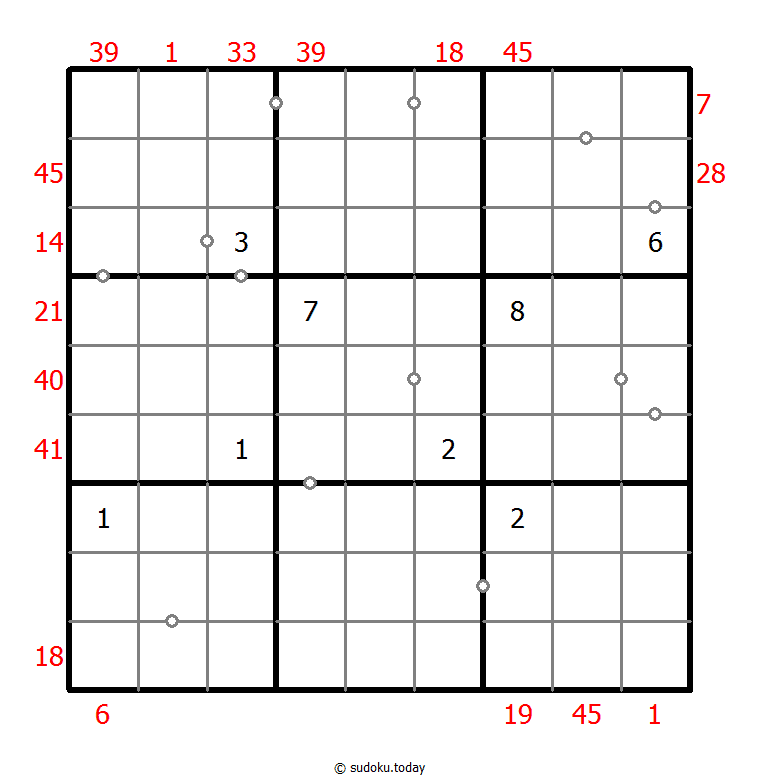 Hybrid Sudoku ( X Sums + Consecutive )