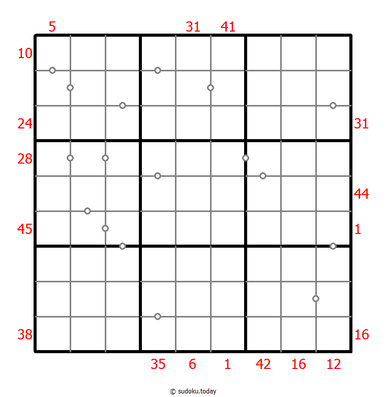 Hybrid Sudoku ( X Sums + Consecutive )