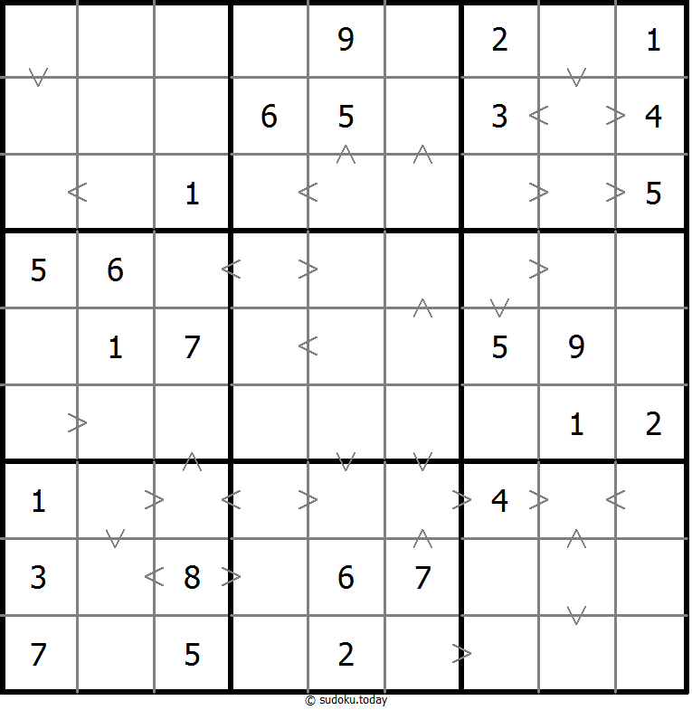 Greater Than Sudoku