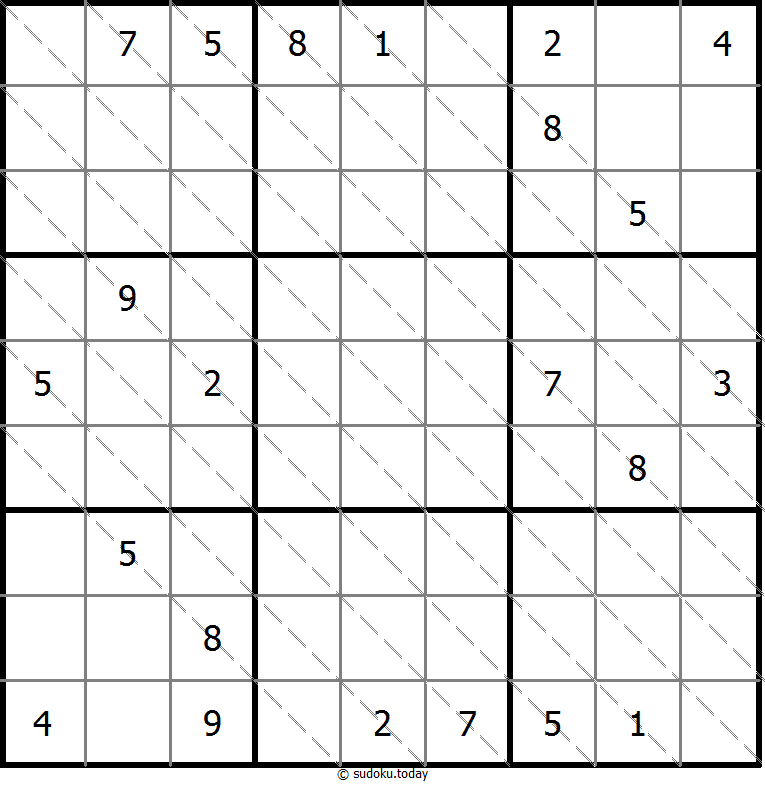 Multi Diagonal Sudoku