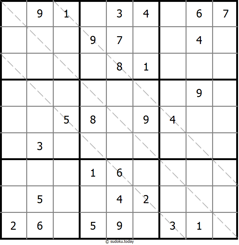 Multi Diagonal Sudoku